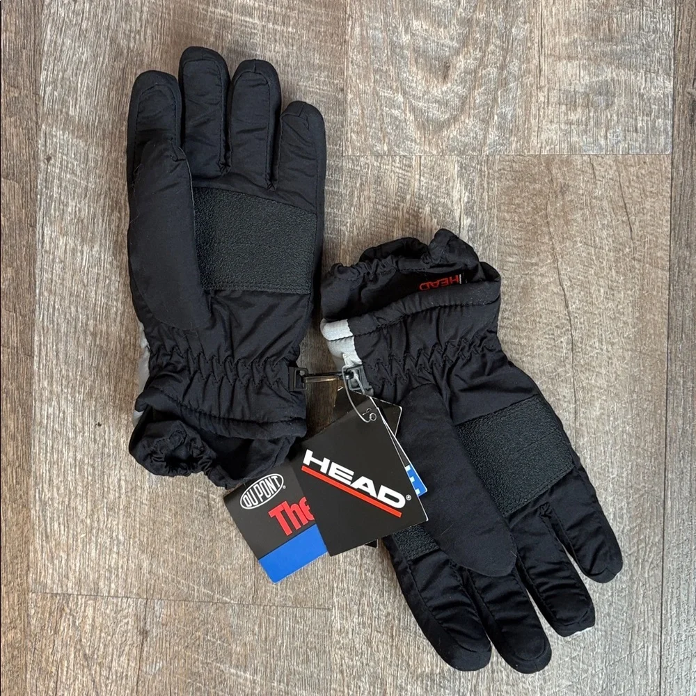 Head Thermolite Active Inner Dry Black Gray Gloves Snowboarding Outdoors size M